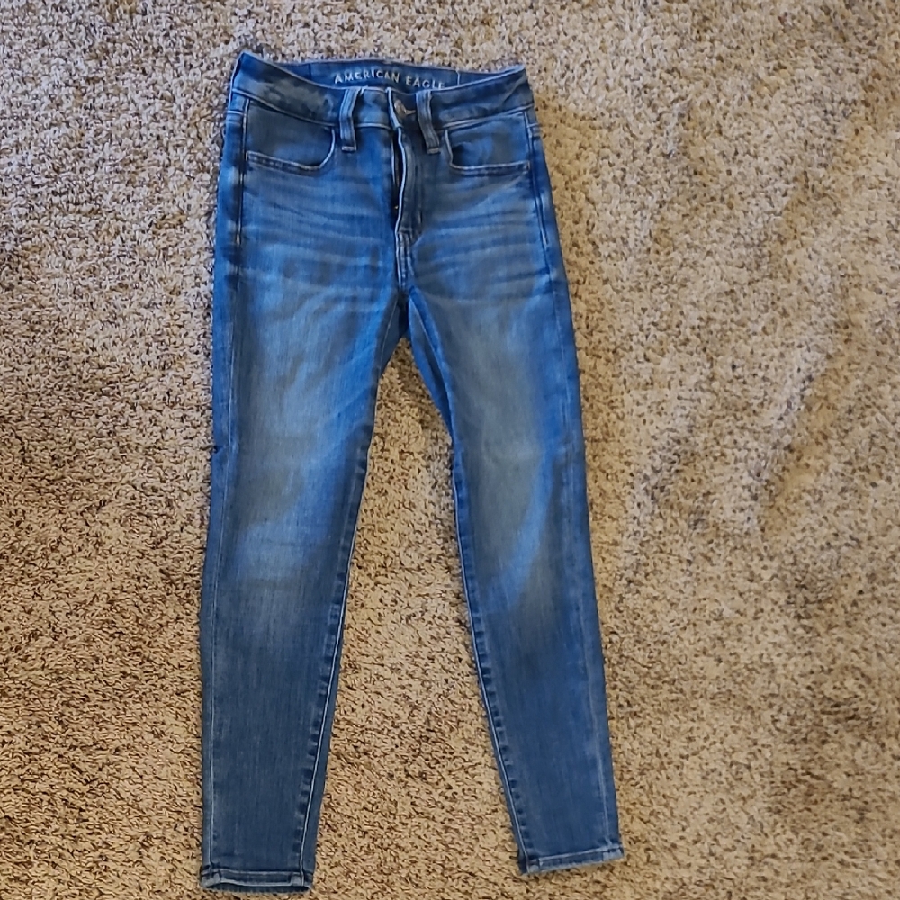 American Eagle Outfitters Women's Classic Blue Skinny Jeans